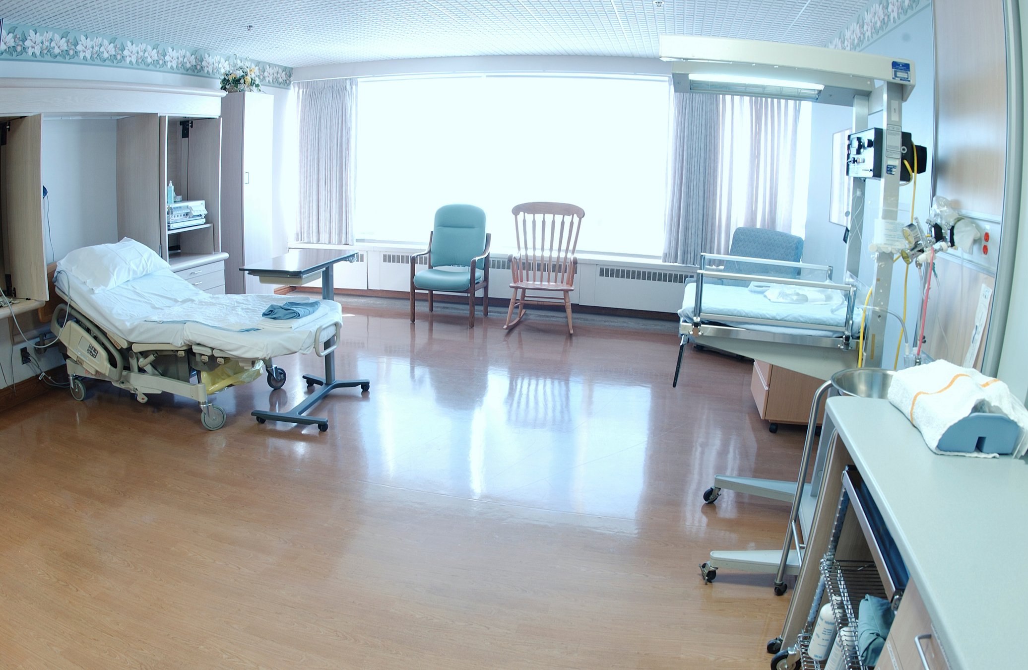 Hospital birthing room